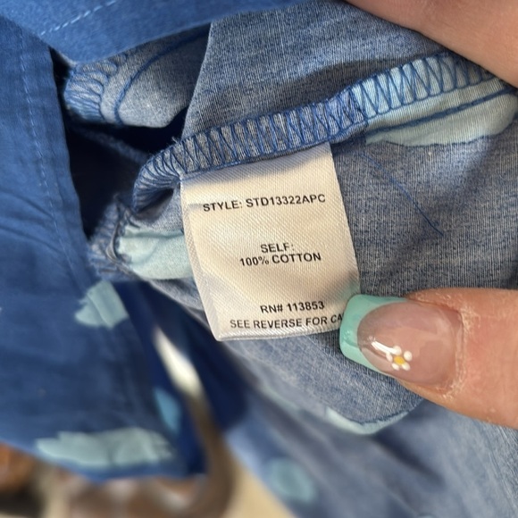 NWOT Sugarlips Odessa Dot Sammy Ruffle Drop Waist Dress Balloon Sleeves Cotton - Picture 13 of 16